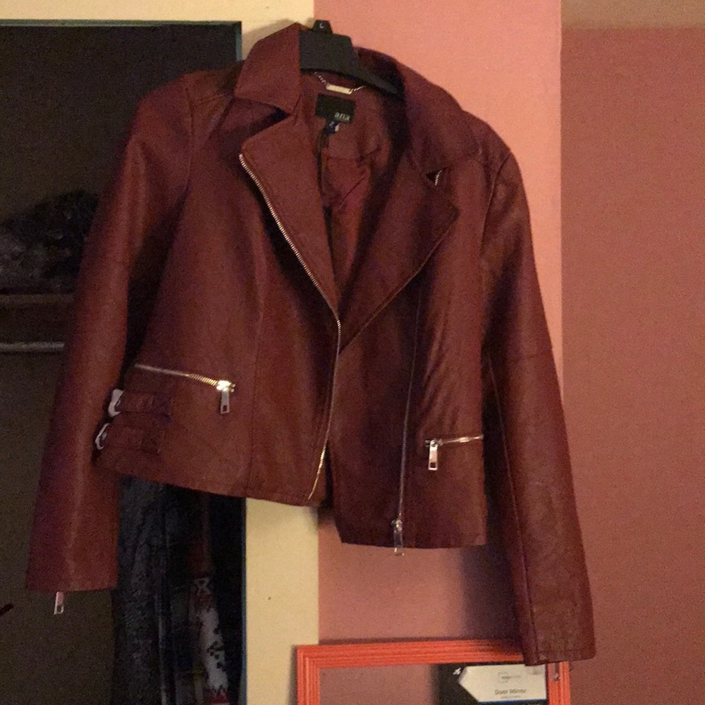 FAUX LEATHER JACKET
